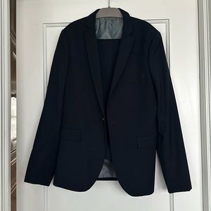 TopMan Navy Blue Suit Jacket & Pants